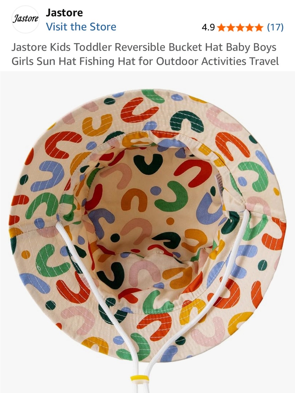 Toddler Reversible sun hat